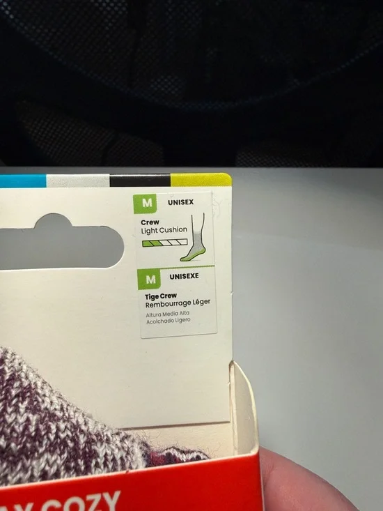 Smartwool Unisex Everyday Comfort Merino Patterned Socks - Orange, Purple, Cream - Picture 2 of 6